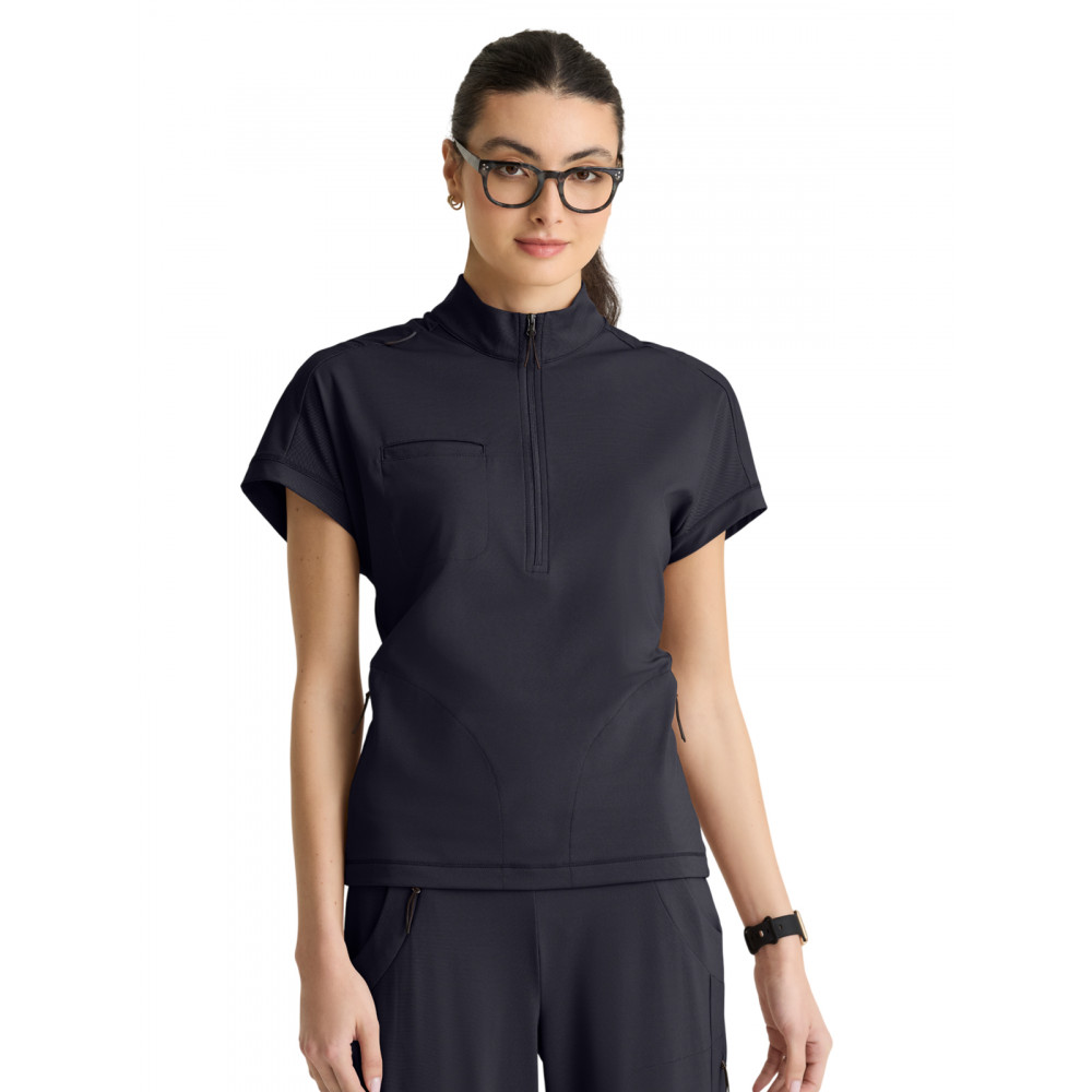 Grey's Anatomy Knit Stretch - Women's Three-Pocket Crystal Top