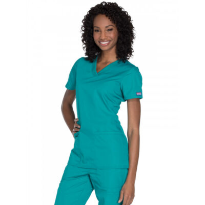 Cherokee - Workwear Originals - Women's 2-Pocket V-Neck Top