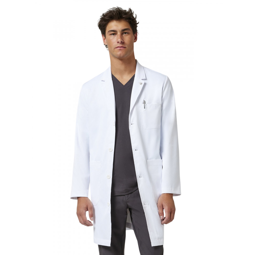 Healing Hands - The White Coat - Men's Six-Pocket 38.5" Luke Lab Coat