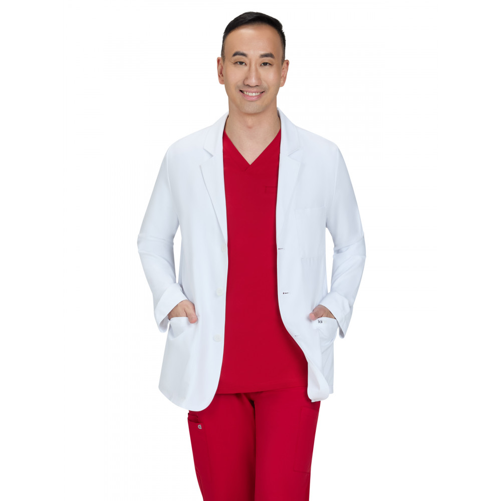 koi - Essentials - Men's Five-Pocket Water Repellent 30.5" Dawson Lab Coat