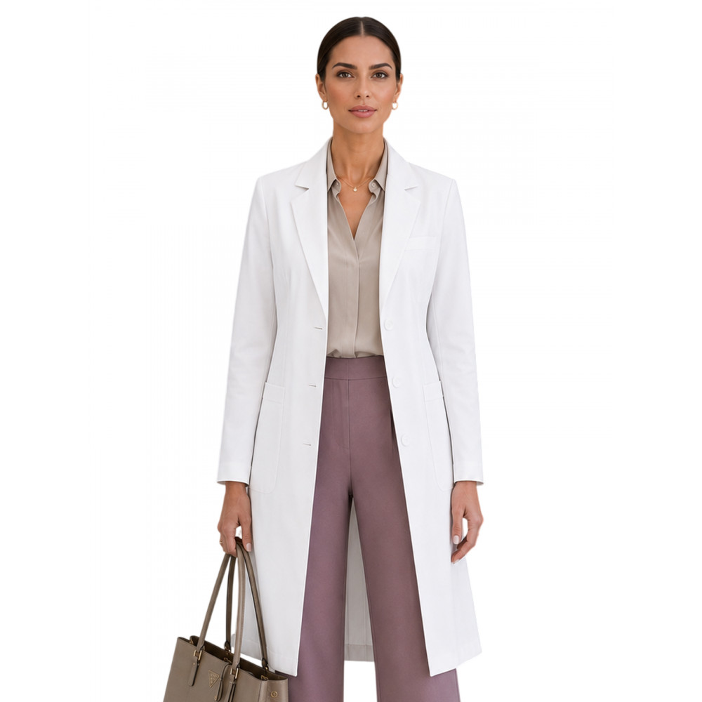 Parkley - Women's Seven-Pocket 35" Premium Long Perfect Lab Coat