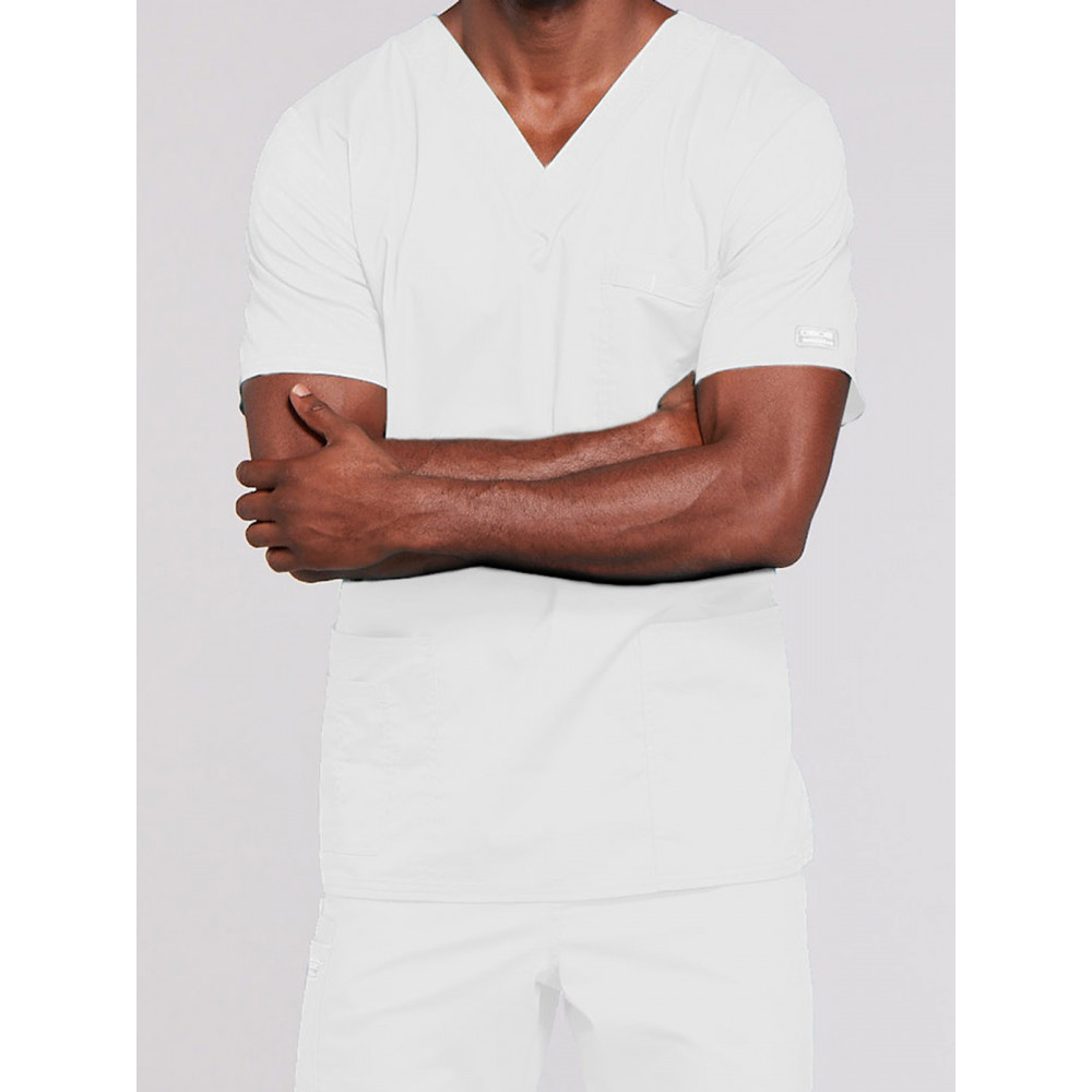 Cherokee - Workwear Core Stretch - Unisex Four-Pocket V-Neck Top