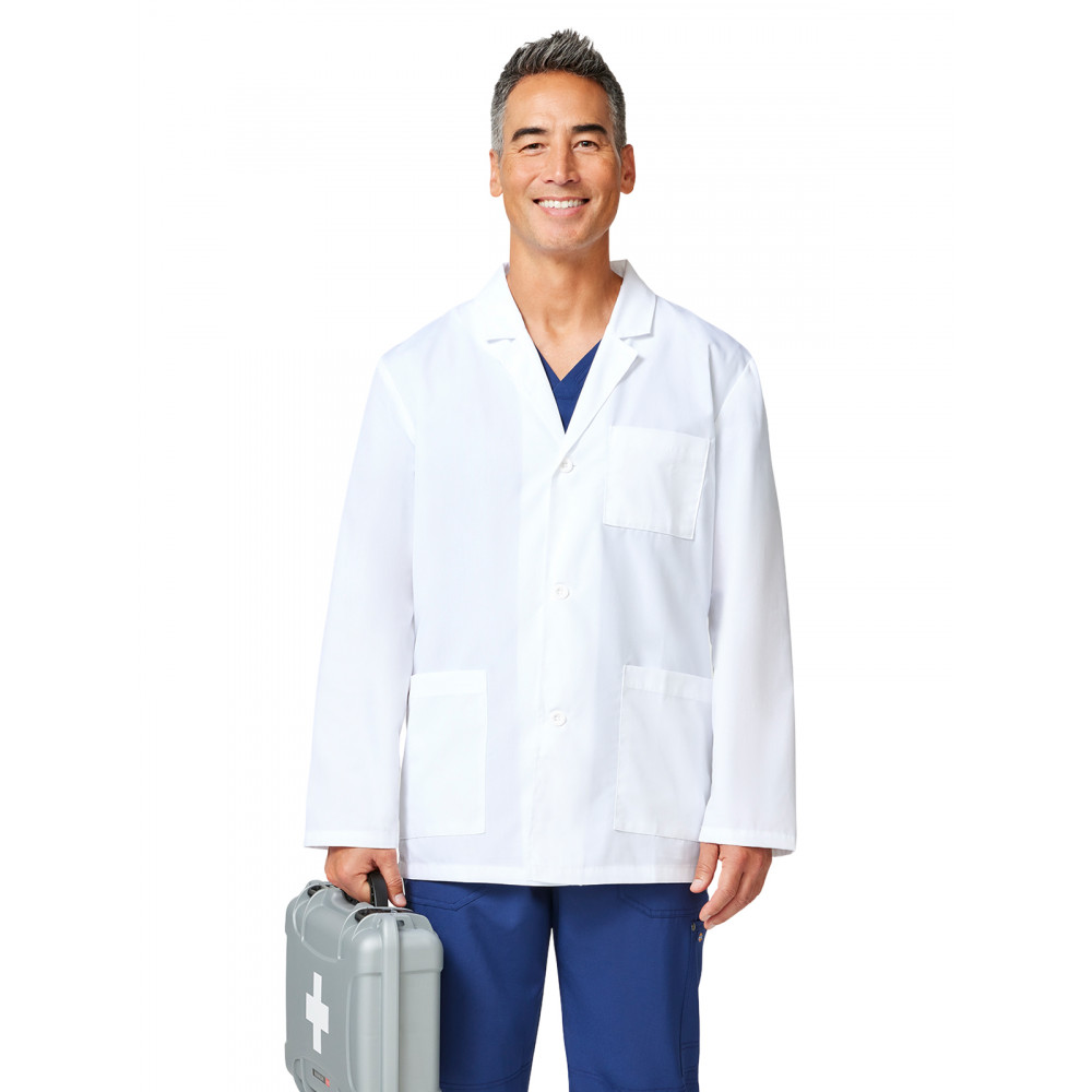 Dickies Medical - EDS Professional Whites - Men's Four-Pocket 31" Consultation Lab Coat Dickies Medical - EDS Professional Whites - Men's Four-Pocket 31" Consultation Lab Coat