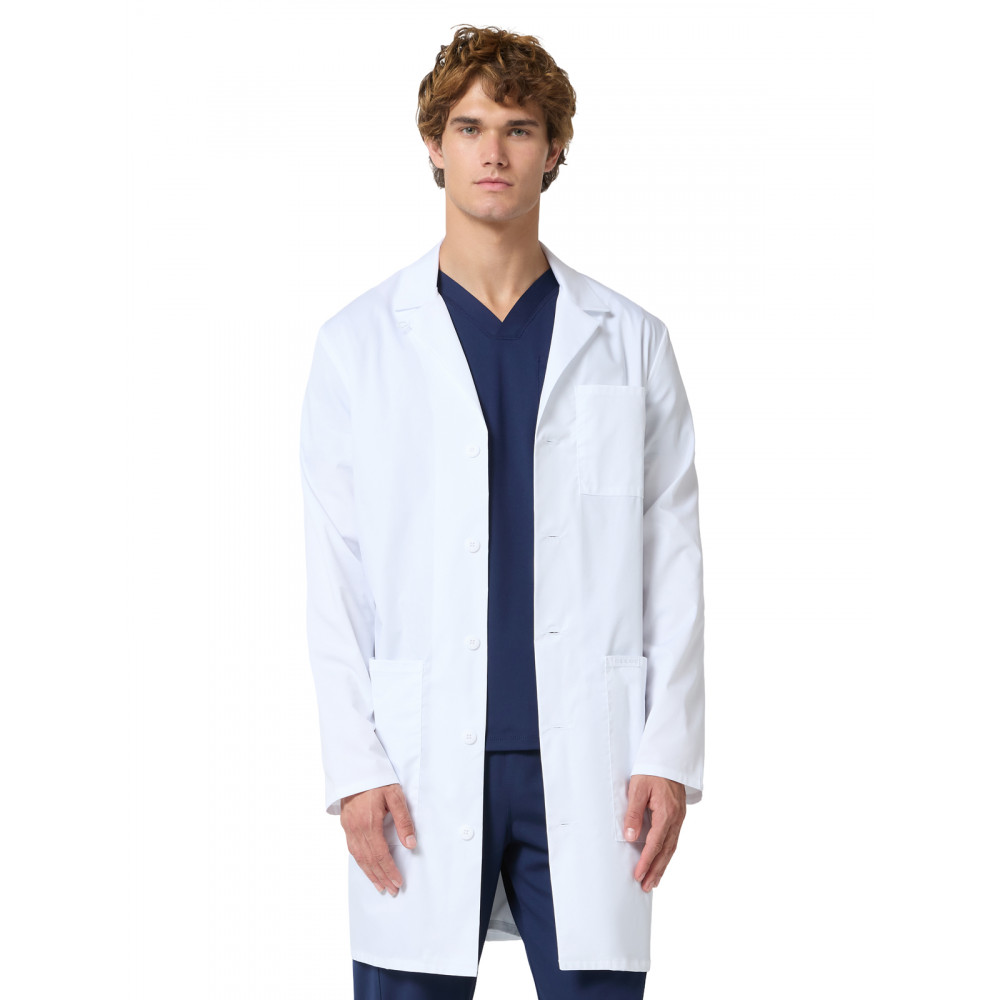 Cherokee - Project Lab - Men's Three-Pocket 38" Full-Length Lab Coat Cherokee - Project Lab - Men's Three-Pocket 38" Full-Length Lab Coat