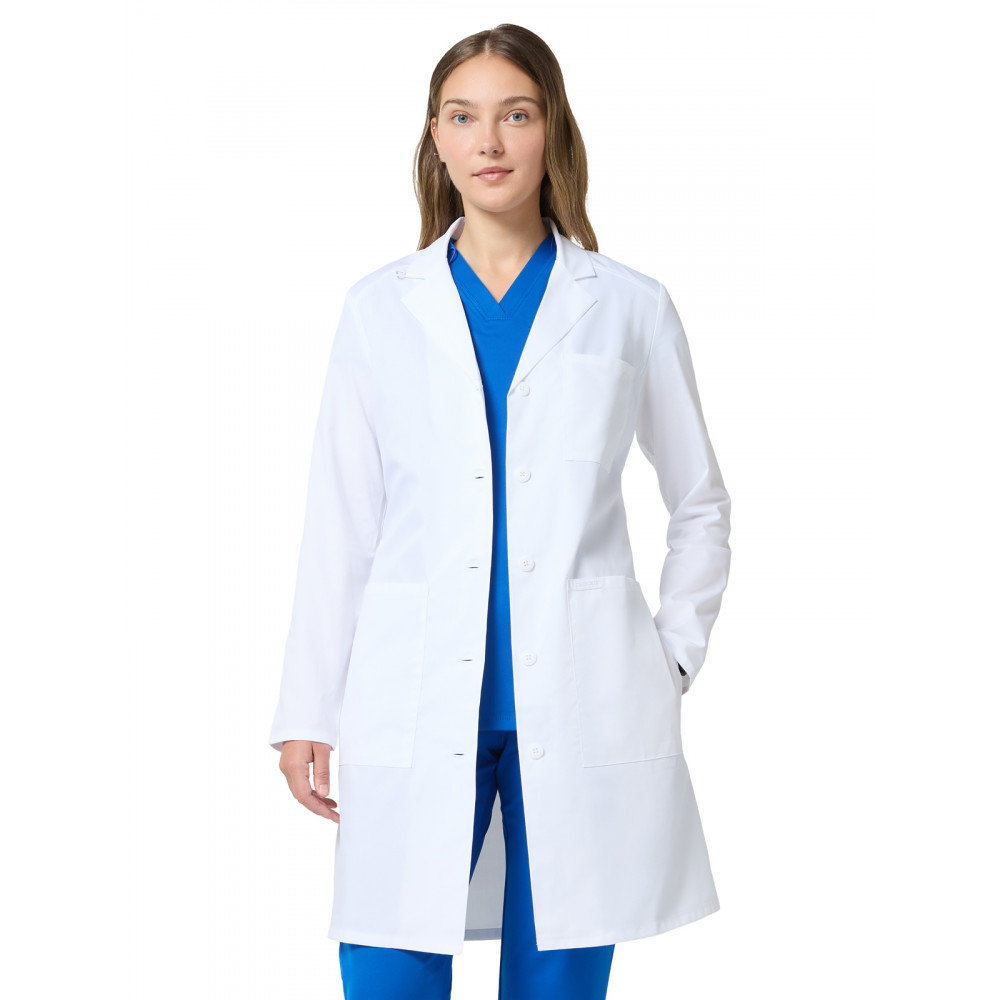 Cherokee - Project Lab - Women's Three-Pocket 37" Full-Length Lab Coat Cherokee - Project Lab - Women's Three-Pocket 37" Full-Length Lab Coat