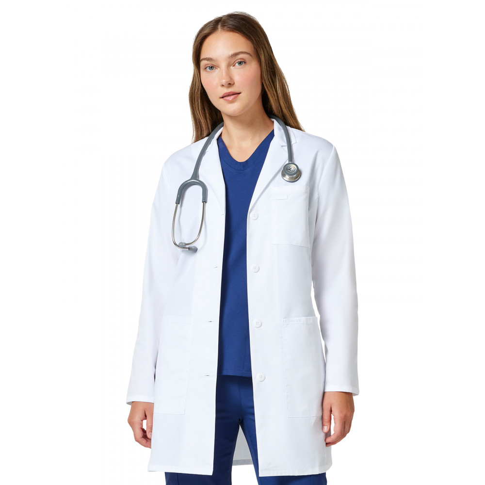 Cherokee - Project Lab - Women's Three-Pocket 33" Mid-Length Lab Coat Cherokee - Project Lab - Women's Three-Pocket 33" Mid-Length Lab Coat