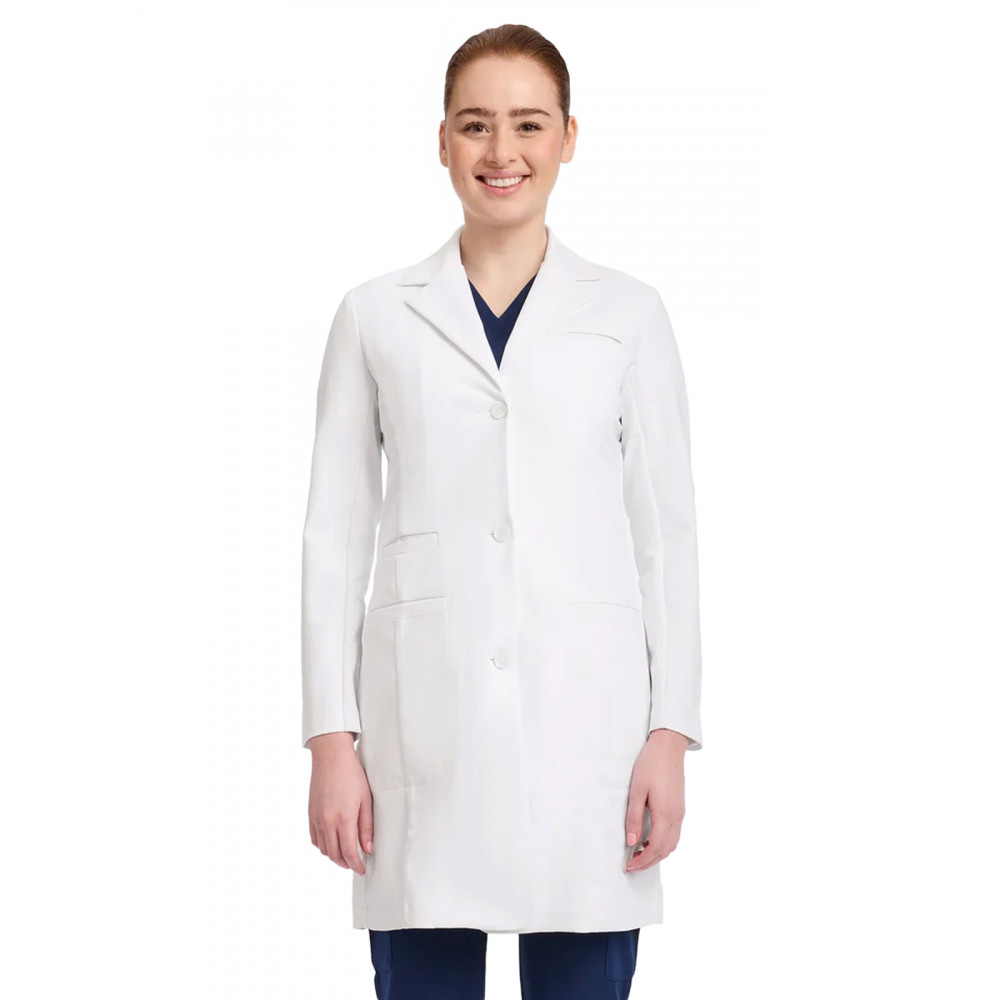 Medelita Lab Coats - Women's 4-Pocket 36.75" Marie Lab Coat Medelita Lab Coats - Women's 4-Pocket 36.75" Marie Lab Coat