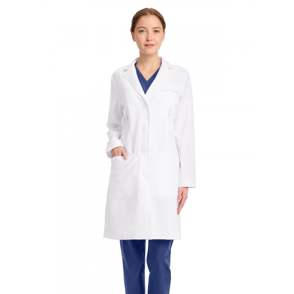 Medelita Lab Coats - Women's 5-Pocket 36.5" Stella Lab Coat Medelita Lab Coats - Women's 5-Pocket 36.5" Stella Lab Coat