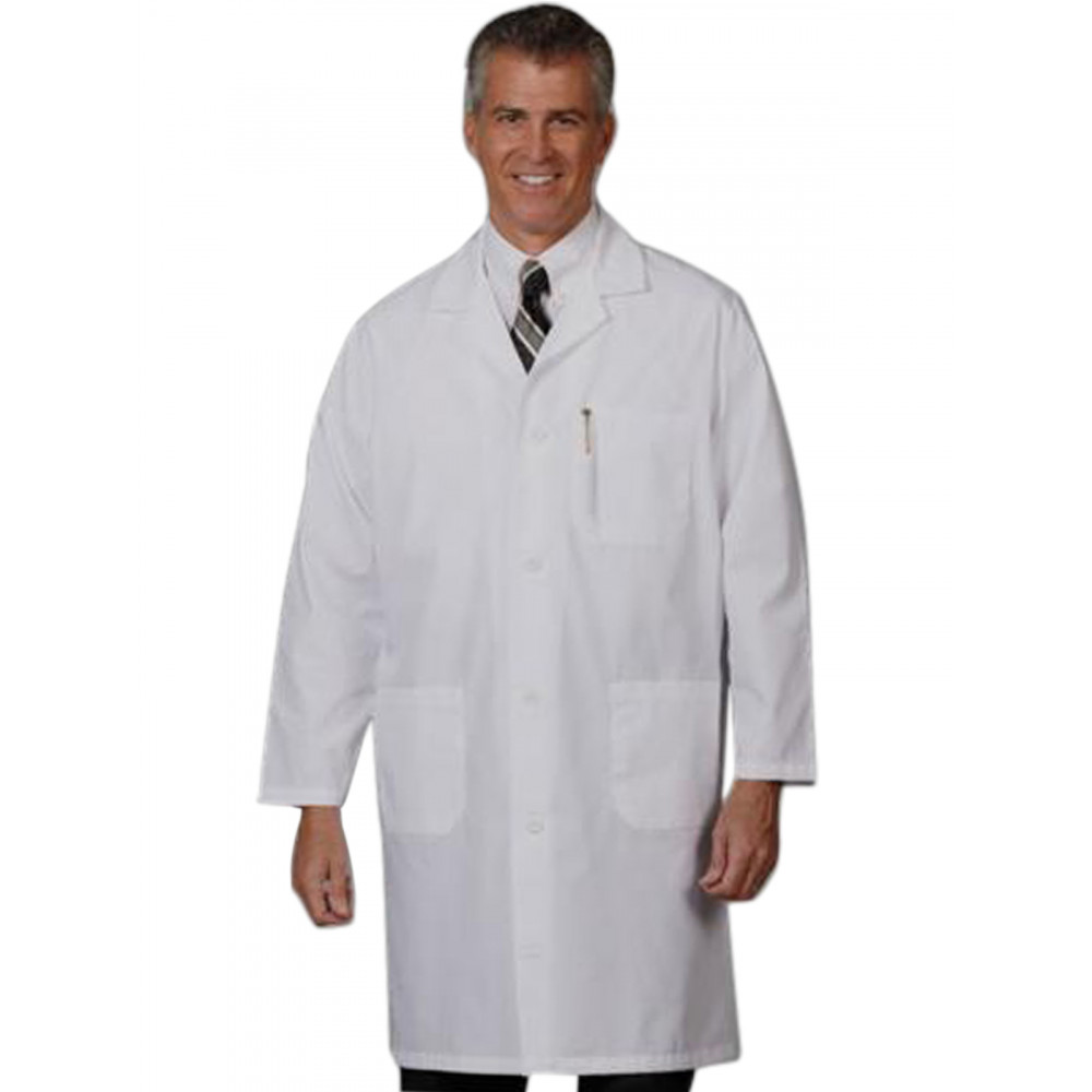 Fashion Seal - Men's Three-Pocket 39" Staff-Length Lab Coat Fashion Seal - Men's Three-Pocket 39" Staff-Length Lab Coat