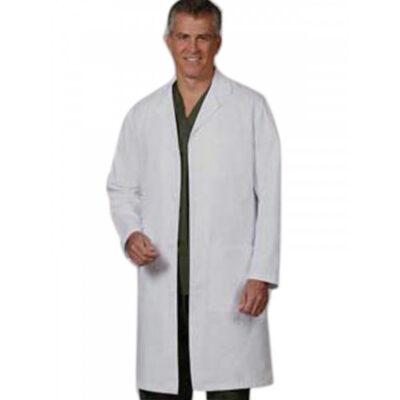 Fashion Seal - Unisex Three-Pocket 100% Cotton 41" Full-Length Lab Coat