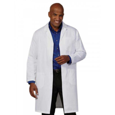 Fashion Seal - Men's Three-Pocket 41" Knee-Length Lab Coat