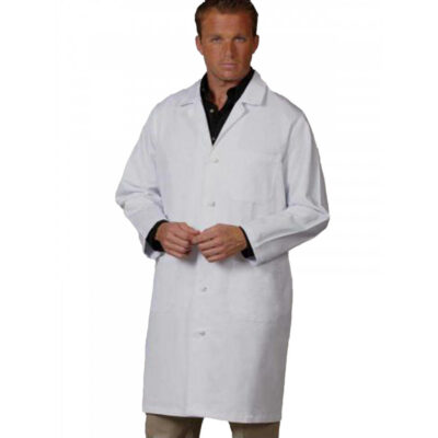 Fashion Seal Lab Coats - Unisex Three-Pocket 41" Full-Length Knot Button Lab Coat