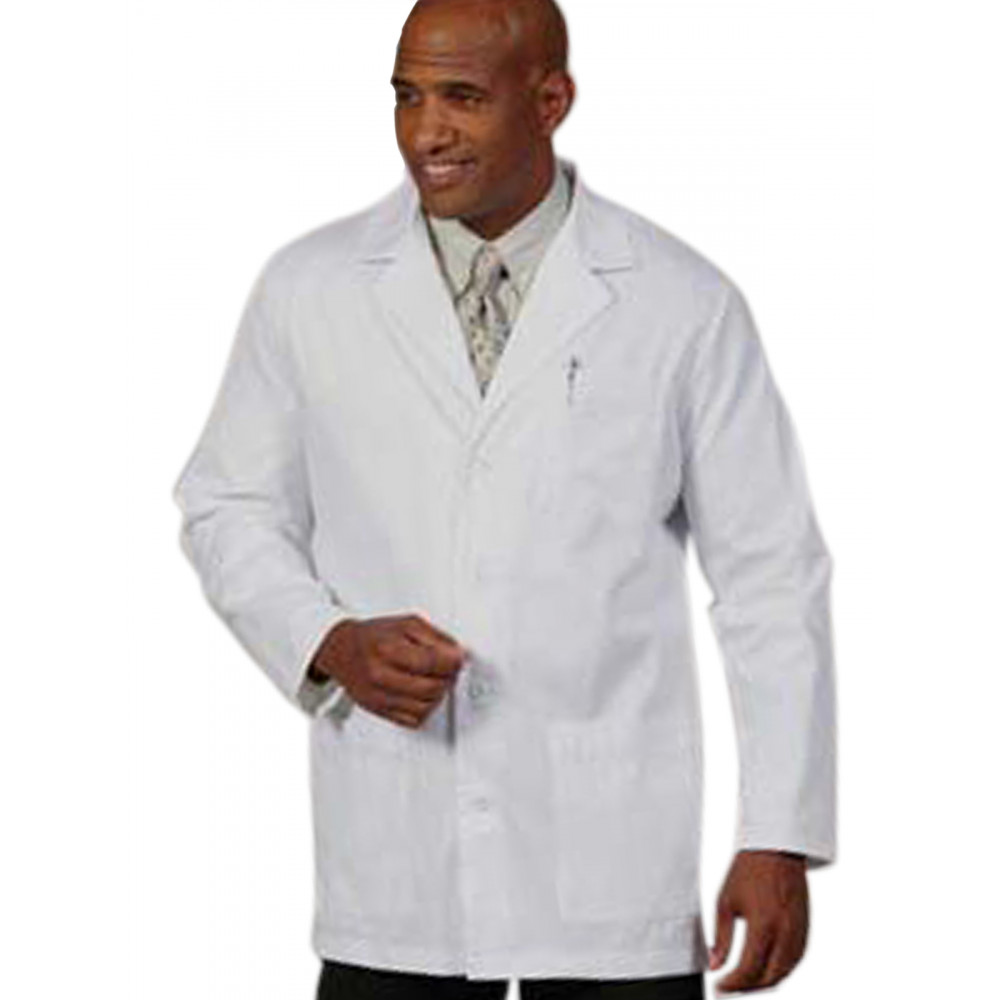 Fashion Seal - Men's Three-Pocket 34" Mid-Length Lab Coat Fashion Seal - Men's Three-Pocket 34" Mid-Length Lab Coat
