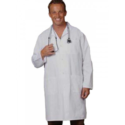 Fashion Seal Lab Coats - Men's Three-Pocket 41" Full-Length Snap Front Lab Coat