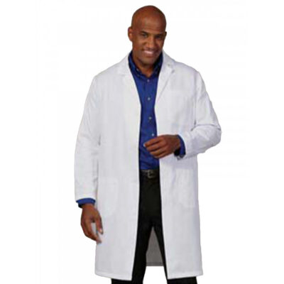 Fashion Seal - Men's Three-Pocket 41" Knee-Length Lab Coat