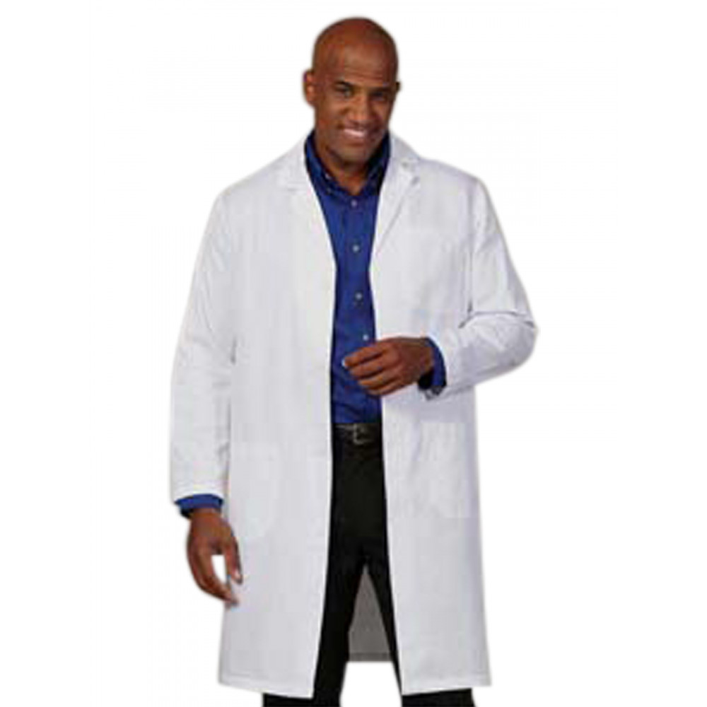 Fashion Seal - Men's Three-Pocket 41" Knee-Length Lab Coat Fashion Seal - Men's Three-Pocket 41" Knee-Length Lab Coat