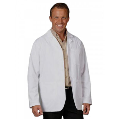 Fashion Seal - Men's Three-Pocket 32" Extra-Long Consultation Lab Coat