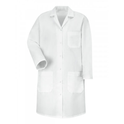 Red Kap Healthcare - Women's Three-Pocket Gripper-Front 38.25" Full-Length Lab Coat