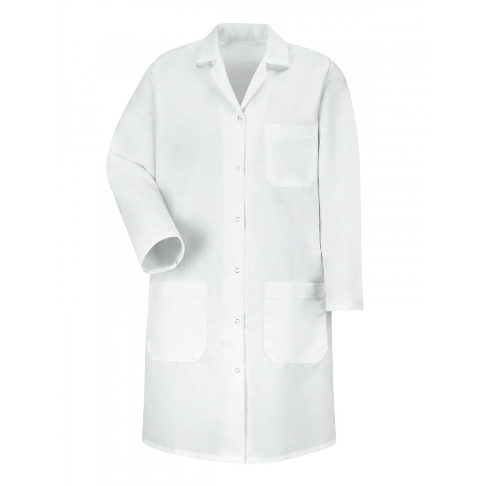 Red Kap Healthcare - Women's Three-Pocket Gripper-Front 38.25" Full-Length Lab Coat Red Kap Healthcare - Women's Three-Pocket Gripper-Front 38.25" Full-Length Lab Coat