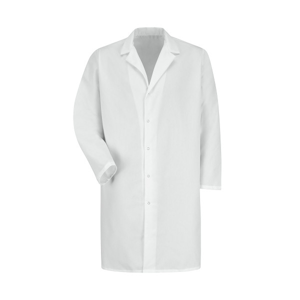 Red Kap Healthcare - Men's Pocketless Gripper-Front 41.5" Full-Length Lab Coat Red Kap Healthcare - Men's Pocketless Gripper-Front 41.5" Full-Length Lab Coat