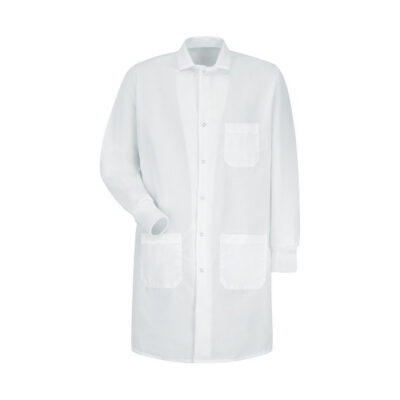 Red Kap Healthcare - Unisex Exterior Pocket Gripper-Front 41.5" Full-Length Lab Coat
