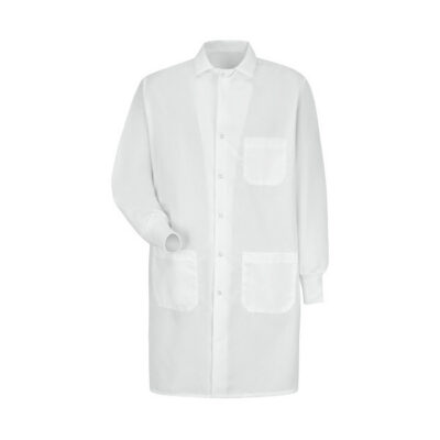Red Kap Healthcare - Unisex Interior Pocket Gripper-Front 41.5" Full-Length Lab Coat