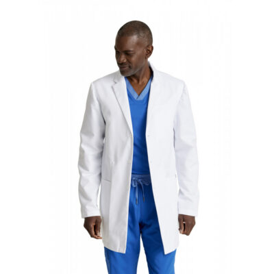 Grey's Anatomy Classic - Men's Six-Pocket 35" Mid-Length Derek Lab Coat