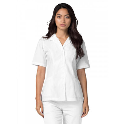 Adar - Universal - Women's Two-Pocket Lapel Collar Top