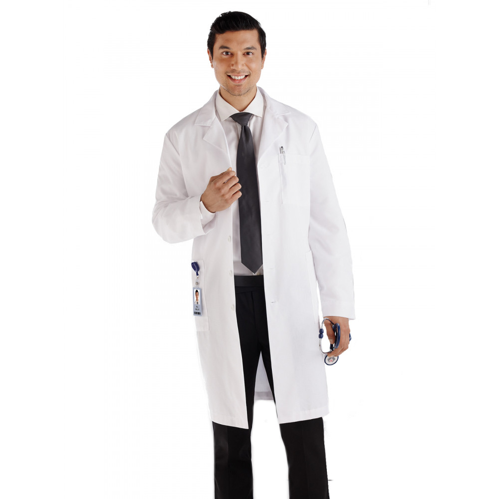 Meta Labwear - Men's Five-Pocket 40" Full-Length Long Lab Coat Meta Labwear - Men's Five-Pocket 40" Full-Length Long Lab Coat