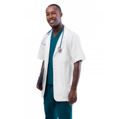 Adar - Universal - Unisex Short-Sleeve Three-Pocket 31" Lab Coat