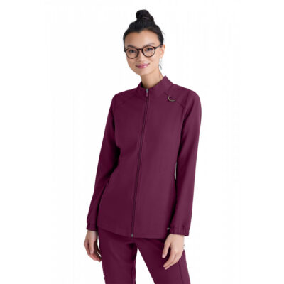 Grey's Anatomy Evolve Stretch - Women's Three-Pocket Virtue Warm-Up Scrub Jacket