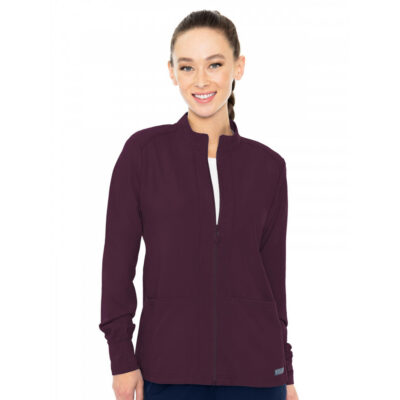 Med Couture - MC Insight - Women's 3-Pocket Zip Front Warm-Up Jacket