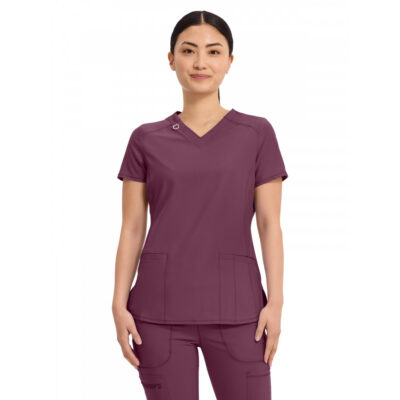Infinity - Women's 2 Pocket Princess Seams V-Neck Top