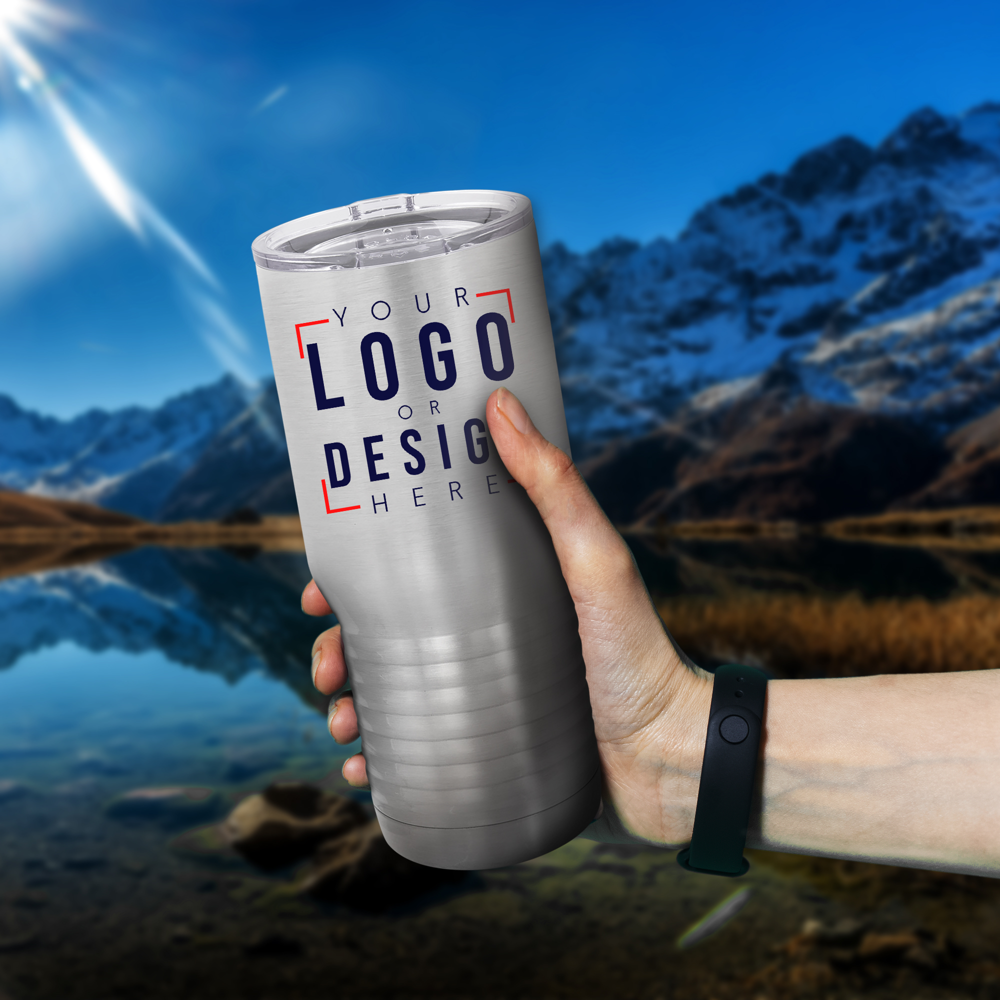 Personalized 20oz. Tall Tumbler with Clear Lid