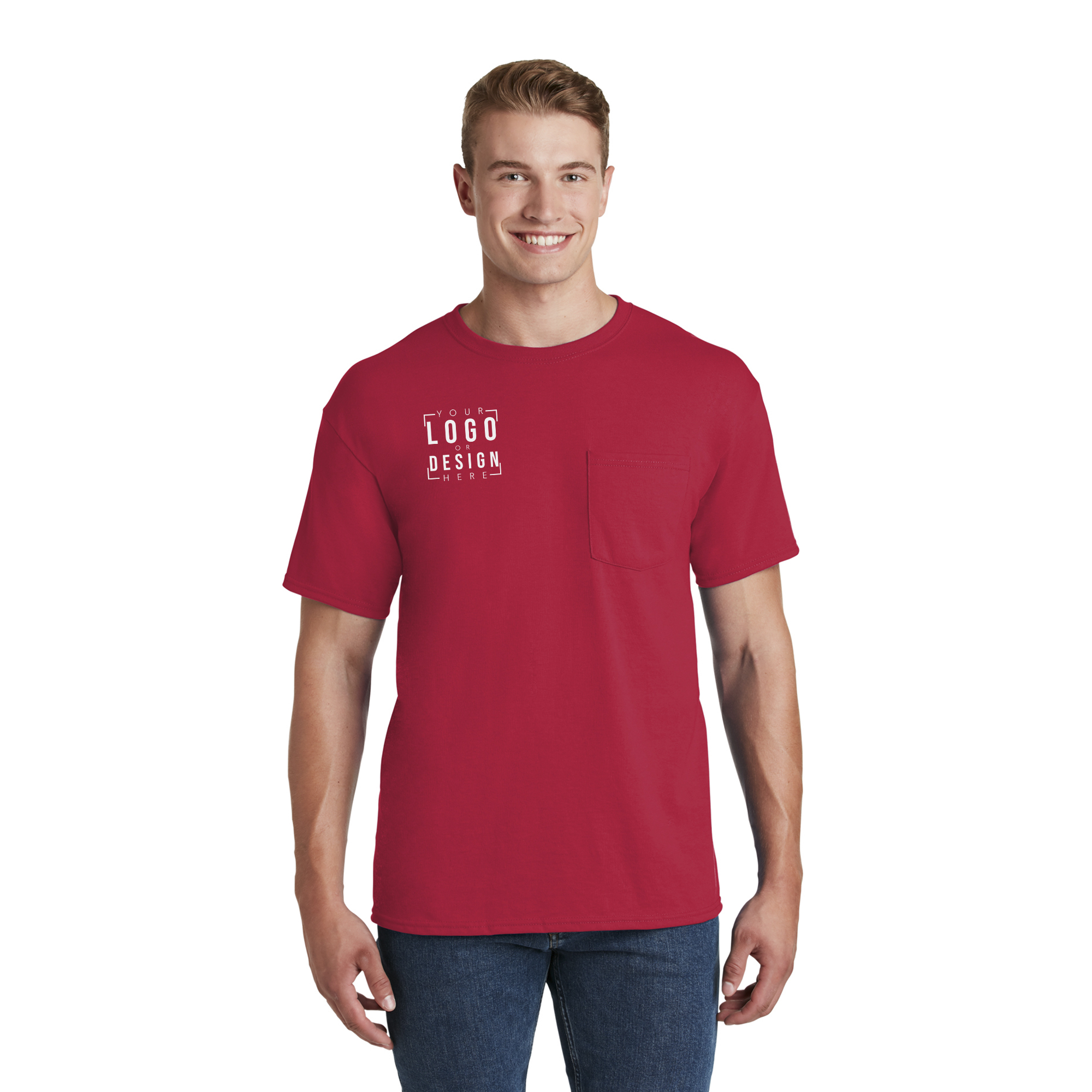 JERZEES - Dri-Power Active 50/50 Cotton/Poly Pocket T-Shirt JERZEES - Dri-Power Active 50/50 Cotton/Poly Pocket T-Shirt