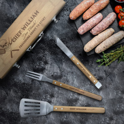 Personalized 3-Piece Danger BBQ Set