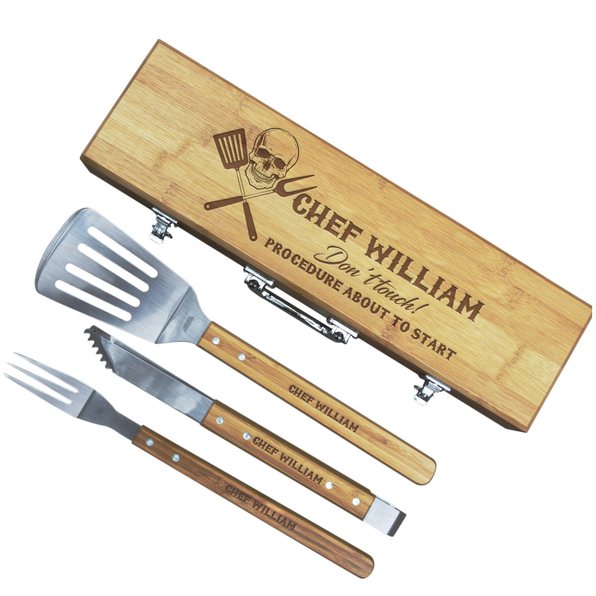Personalized 3-Piece Danger BBQ Set - Image 6