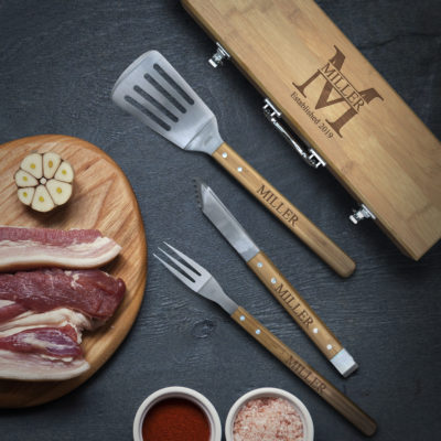 Personalized 3-Piece BBQ Grill Set