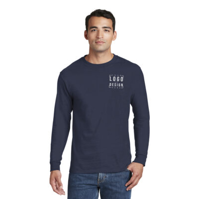 Hanes Beefy-T - 100% Cotton Long Sleeve T-Shirt