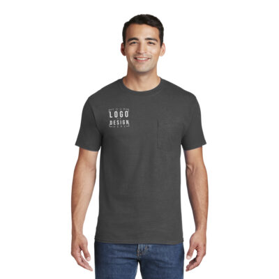 Hanes Beefy-T - 100% Cotton T-Shirt with Pocket