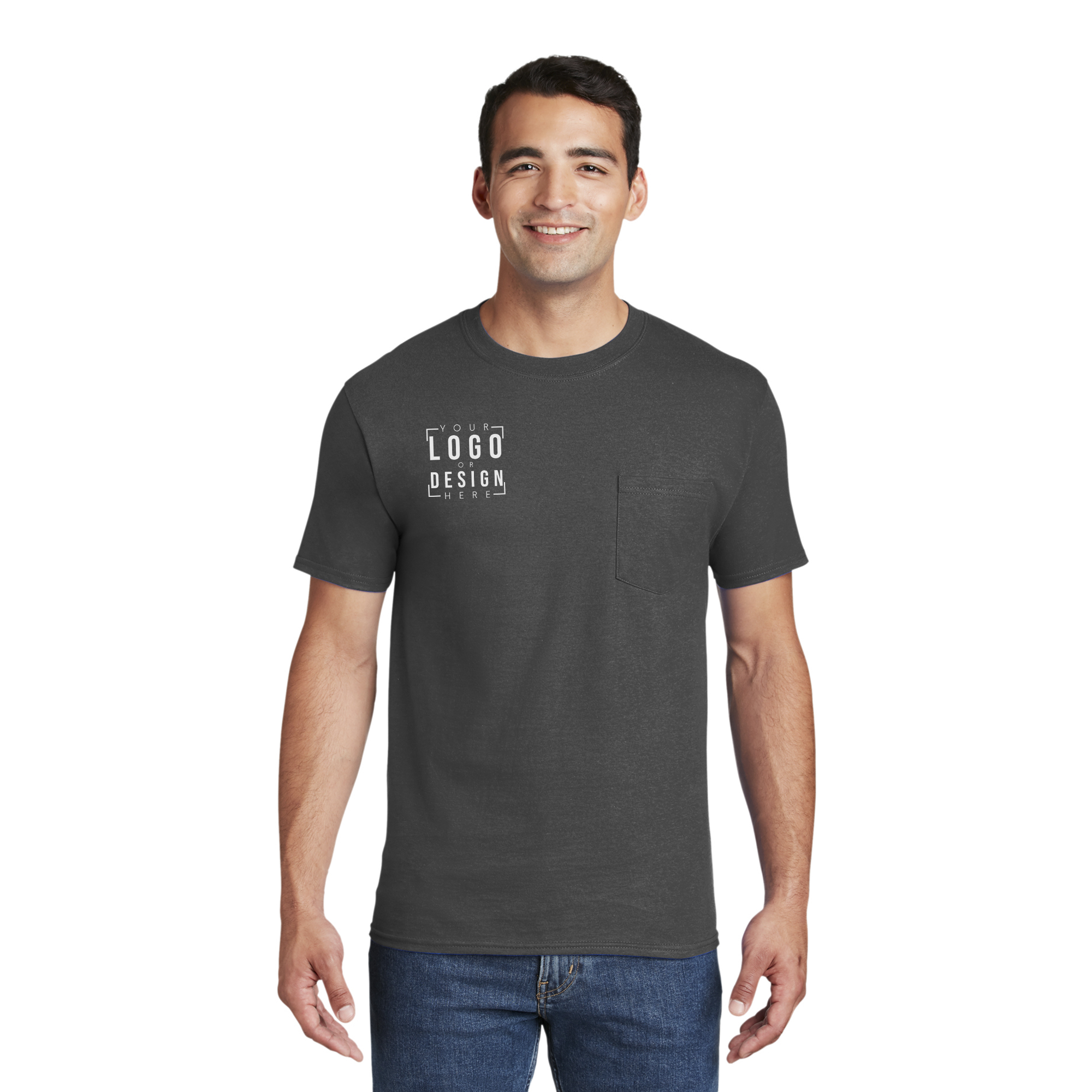 Hanes Beefy-T - 100% Cotton T-Shirt with Pocket Hanes Beefy-T - 100% Cotton T-Shirt with Pocket