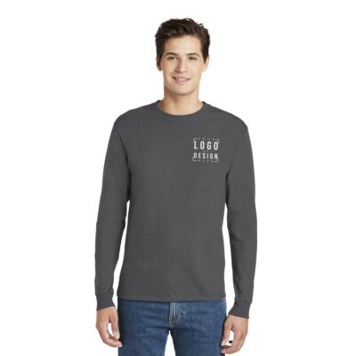 Hanes - Tagless 100% Cotton Long Sleeve T-Shirt.
