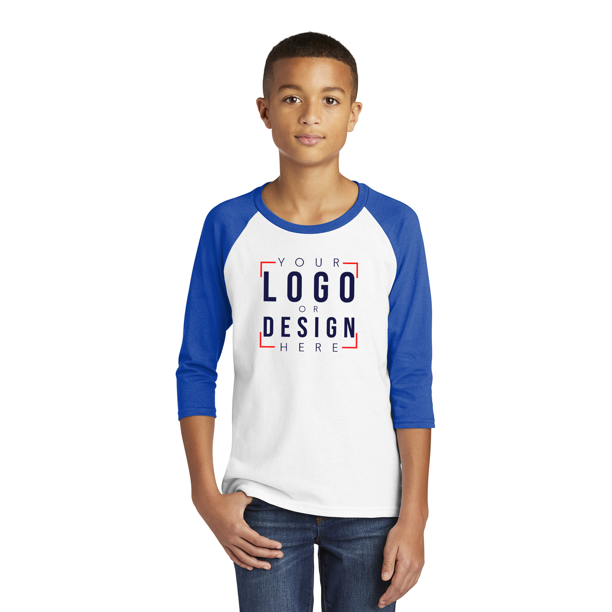 Gildan Heavy Cotton Youth 3/4-Sleeve Raglan T-Shirt Gildan Heavy Cotton Youth 3/4-Sleeve Raglan T-Shirt