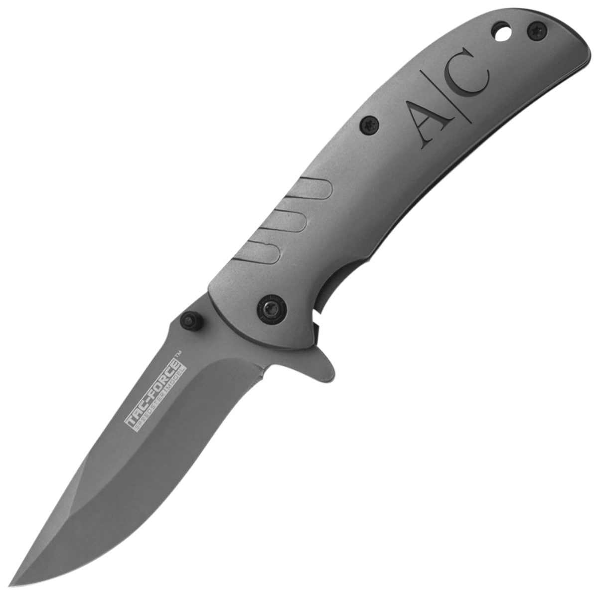 Personalized Line Monogram 6.5" Titanium Coated Tactical Knife - Image 3