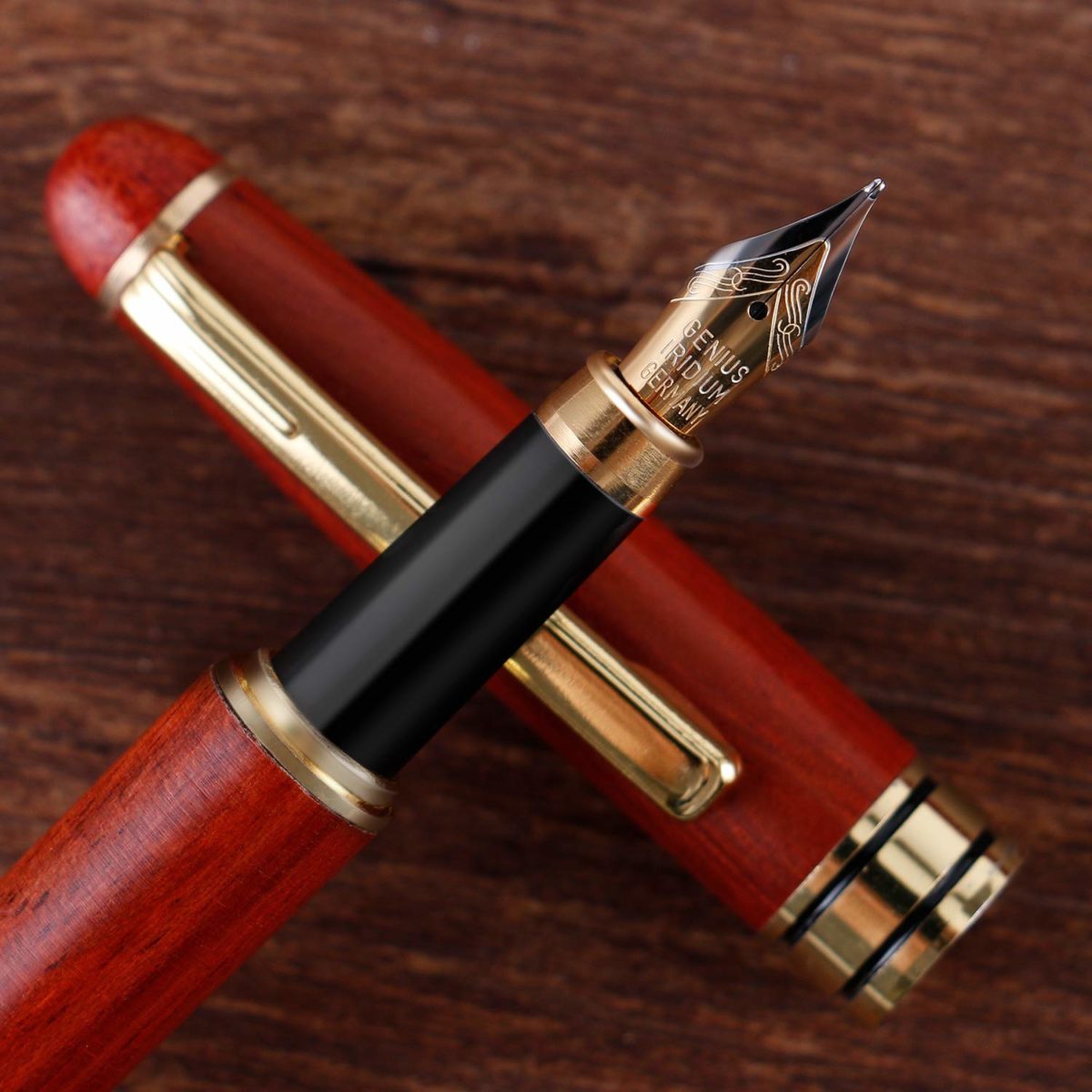 Personalized Monogram Refillable Rosewood Pen - Image 5