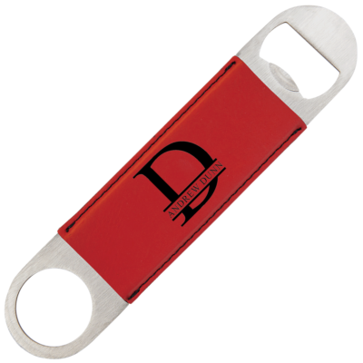 Personalized Monogram Leatherette Bottle Opener