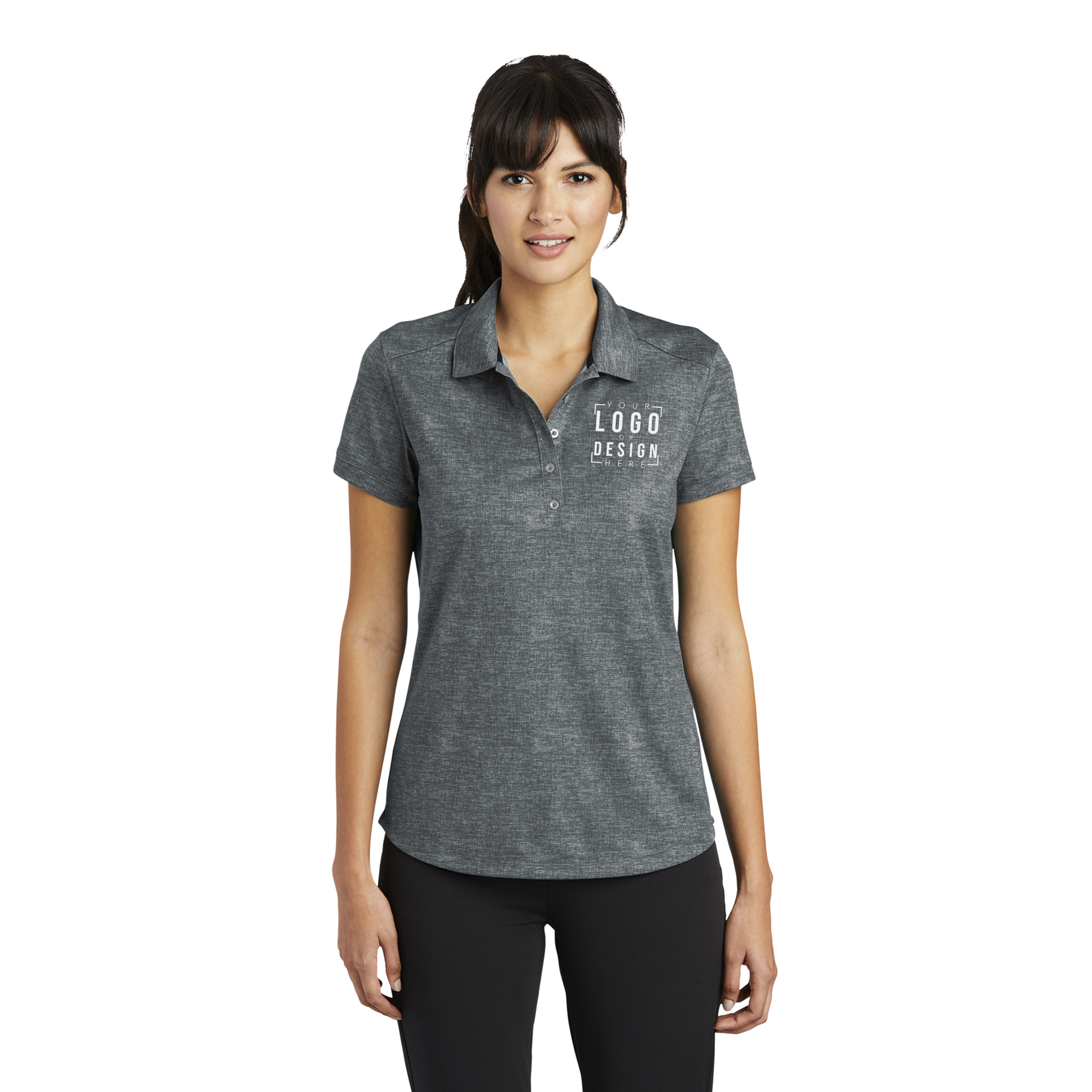 Nike Ladies Dri-FIT Crosshatch Polo Nike Ladies Dri-FIT Crosshatch Polo