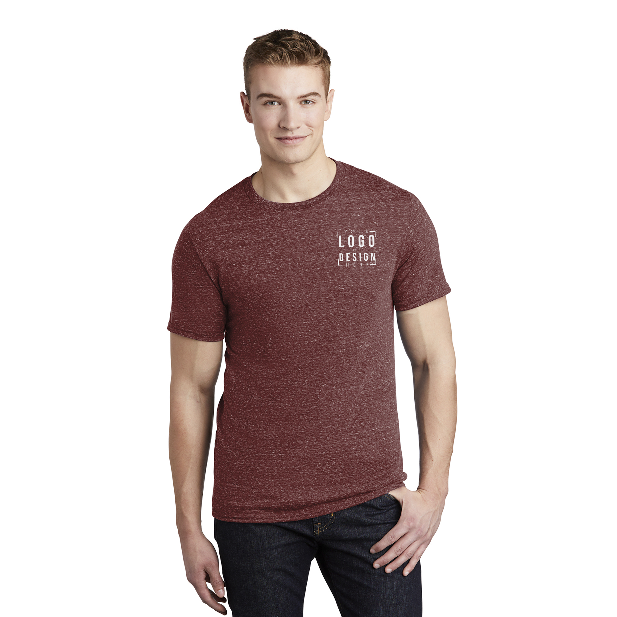 JERZEES Snow Heather Jersey T-Shirt JERZEES Snow Heather Jersey T-Shirt