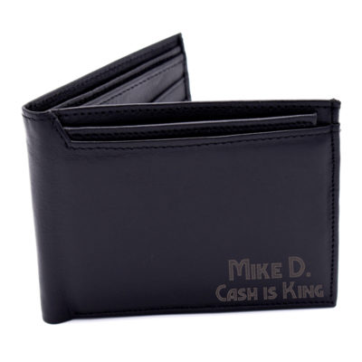 Personalized Leather Bi-Fold Wallet