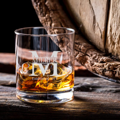 Personalized Miller Rock Whiskey Glass